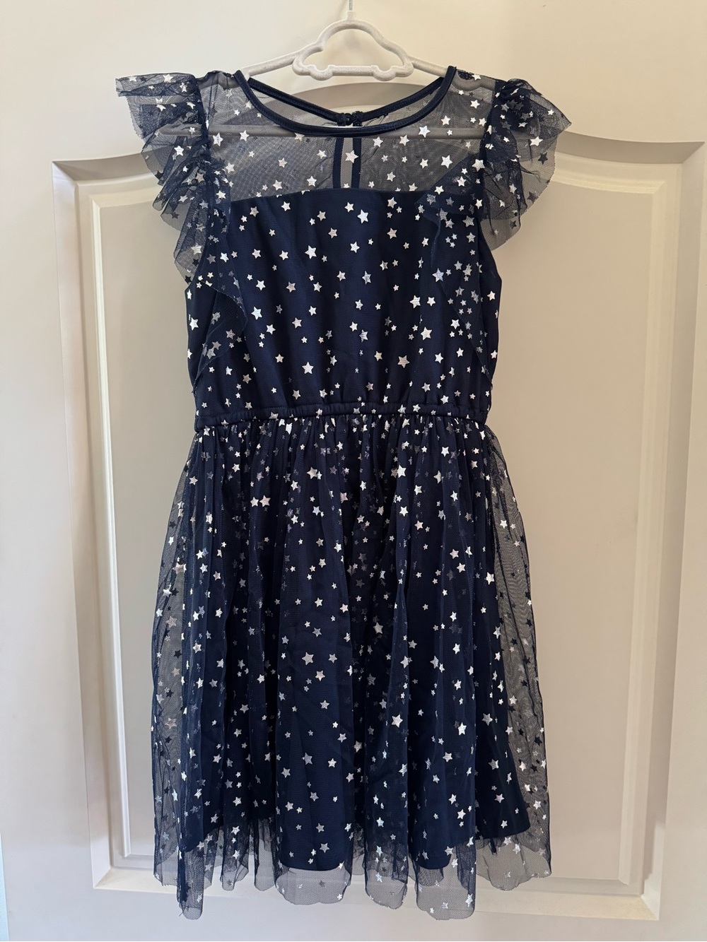 Nicki Lew Navy Star Tulle Party Dress for Girls Size 8